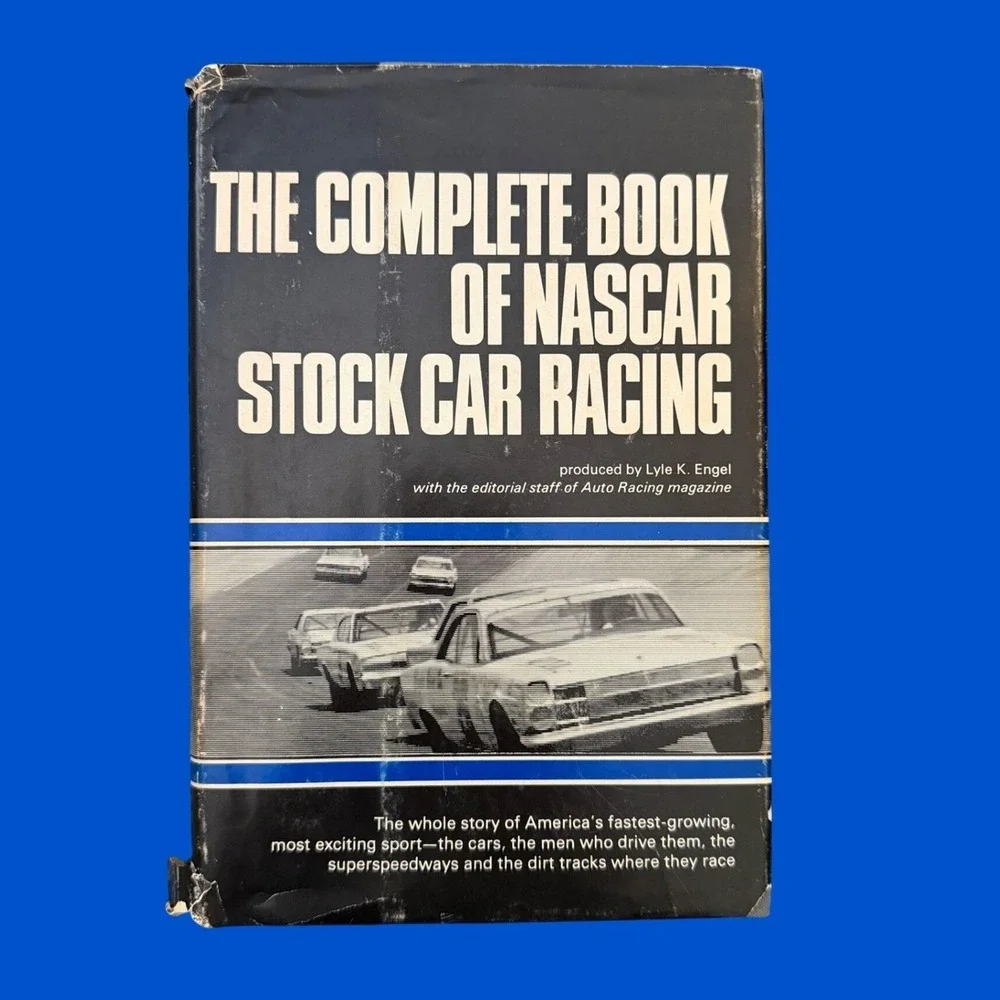 Vintage 1969 The Complete Book of NASCAR Stock Car Racing Lyle K Engel Hardcover